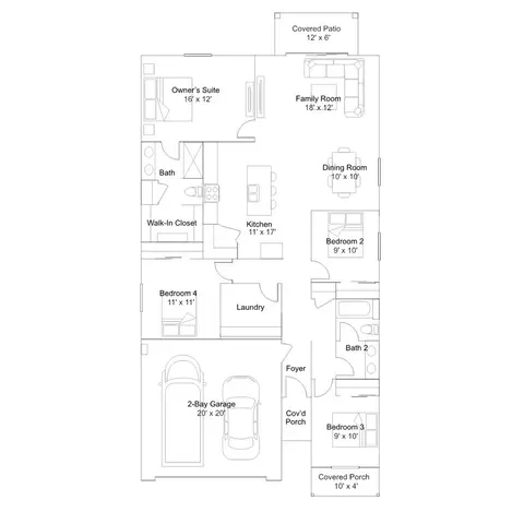 Floorplan - 8750 S Circulo Generoso, Vail, AZ 85641 photo 3 of 3
