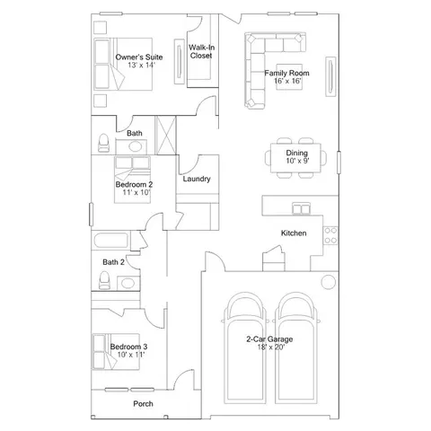 Floorplan - 109 Old Glory Rd, Bertram, TX 78605 photo 1 of 1