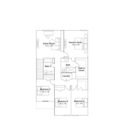 Floorplan - 12327 Kneeling Path, Von Ormy, TX 78073 photo 2 of 2