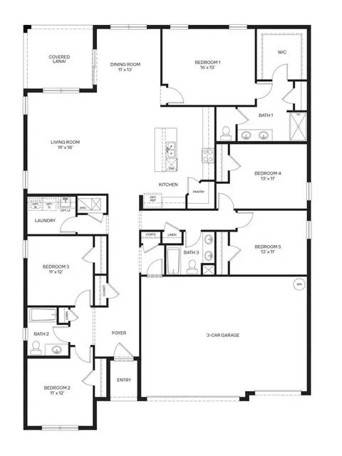 Floorplan - Doire Drive, Saint Cloud, FL 34769 photo 1 of 1