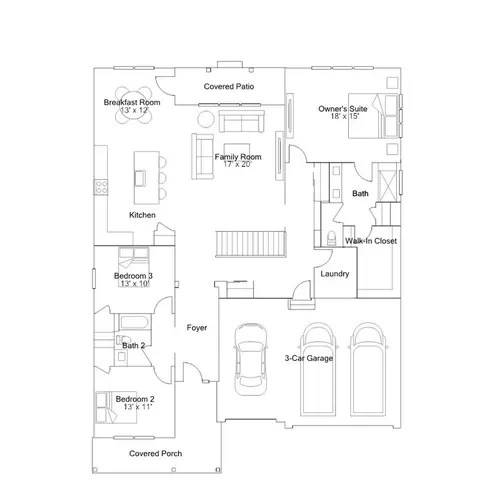 Floorplan - 1798 Coralito Ln, Elgin, IL 60124 photo 1 of 2