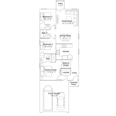 Floorplan - 22017 E Stratus St, Red Rock, AZ 85145 photo 1 of 1
