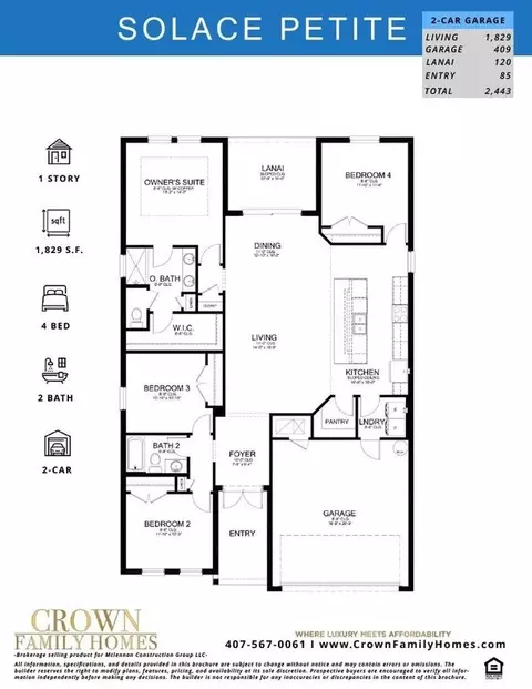 Floorplan - Marigold Ave, Clermont, FL 34711 photo 1 of 1