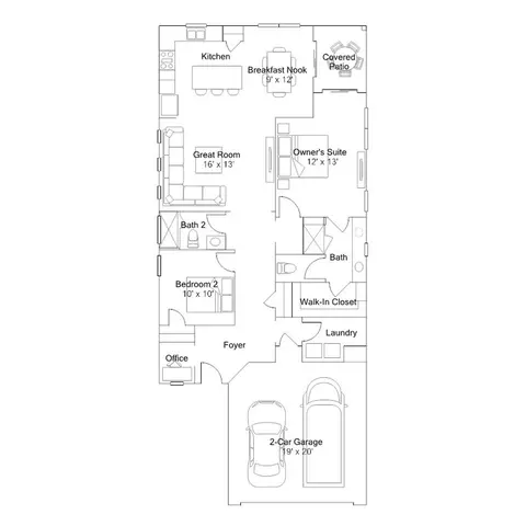 Floorplan - 7634 Cotton Crest Ln, Lancaster, SC 29720 photo 1 of 2