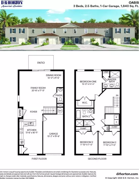 Floorplan - 2741 Silver Canoe Dr, Edgewater, FL 32141 photo 2 of 2