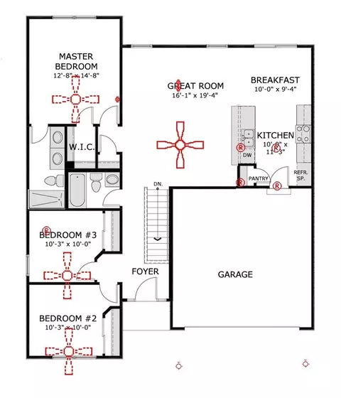 Floorplan - 2314 Castle Hill Dr, Rolla, MO 65401 photo 1 of 1