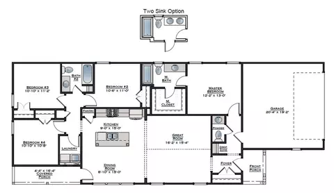Floorplan - 1004 Crossing Ct E, Valley, AL 36854 photo 1 of 1