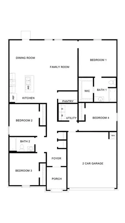 Floorplan - 214 Paco Loop, Caldwell, TX 77836 photo 1 of 1