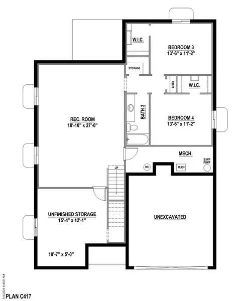 Floorplan - 2093 Falling Leaf, Windsor, CO 80550 photo 4 of 5
