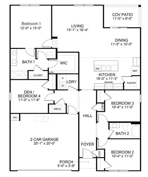 Floorplan - 123 Ruby Prince Rd, Gilbert, SC 29054 photo 1 of 1