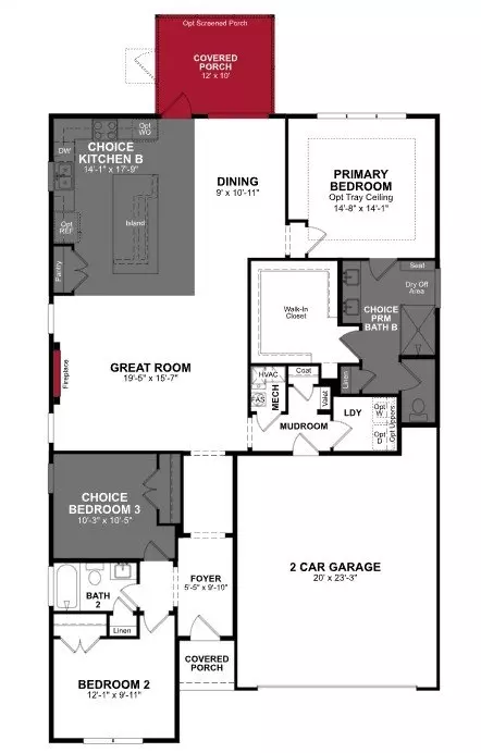 Floorplan - 3061 Claredon St, Longs, SC 29568 photo 1 of 1