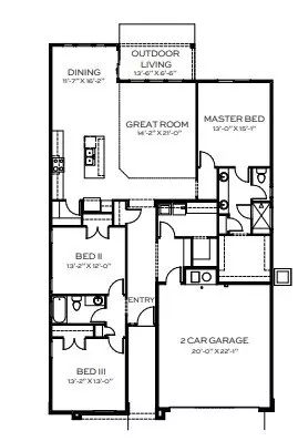 Floorplan - 3221 Helios St, Caldwell, ID 83607 photo 1 of 1
