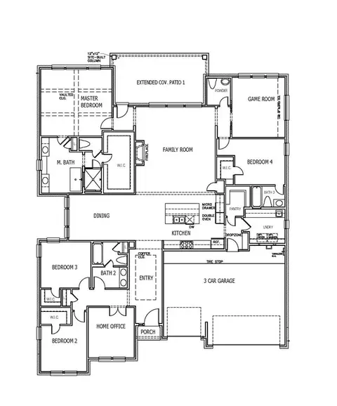 Floorplan - 3404 Emerald Lake Path, Georgetown, TX 78628 photo 1 of 1