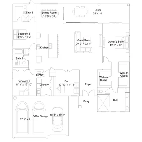 Floorplan - 20113 Everwood Dr, Estero, FL 33928 photo 1 of 1