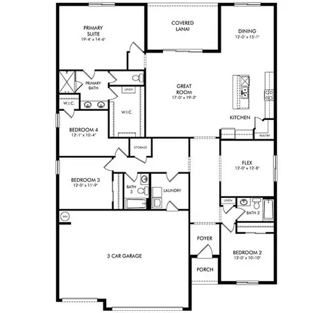 Floorplan - 11210 Bellewood Ter, Parrish, FL 34219 photo 1 of 1