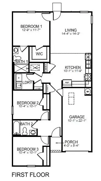 Floorplan - 309 Oak Ridge Rd, Clinton, SC 29325 photo 1 of 1