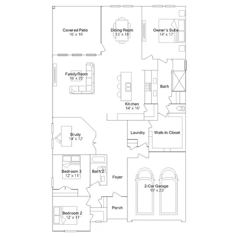 Floorplan - 14906 Calluna Heather Ln, Conroe, TX 77302 photo 1 of 1