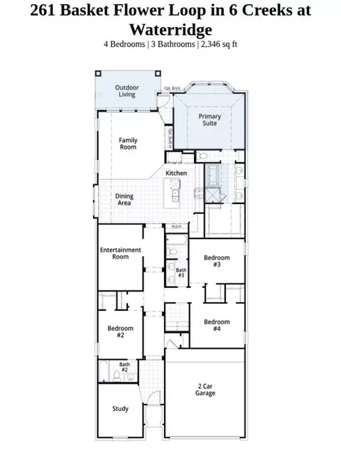 Floorplan - 261 Basket Flower Loop, Kyle, TX 78640 photo 1 of 1