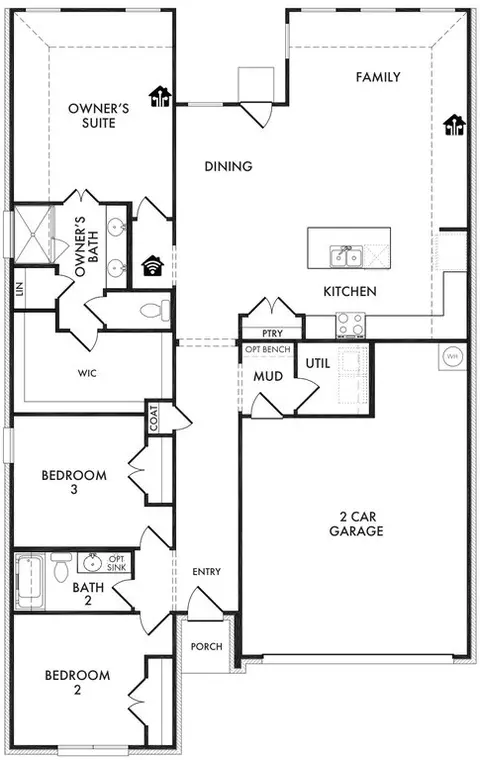 Floorplan - 808 Rockcloud Dr, Haslet, TX 76052 photo 1 of 1