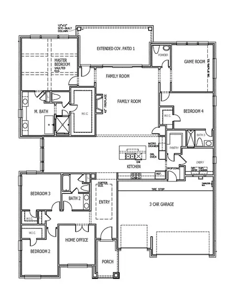 Floorplan - 3325 Gnarly Root Pass, Georgetown, TX 78628 photo 1 of 1