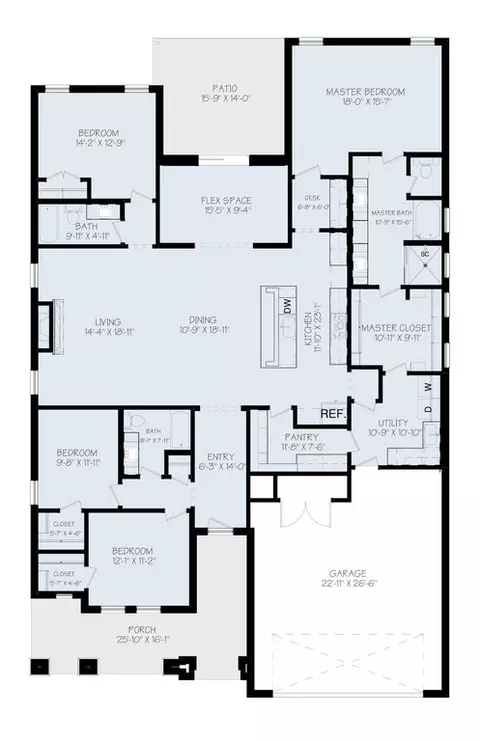 Floorplan - Undisclosed, Lubbock, TX 79407 photo 1 of 1