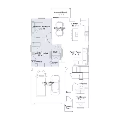 Floorplan - 8762 S Circulo Generoso, Vail, AZ 85641 photo 1 of 3