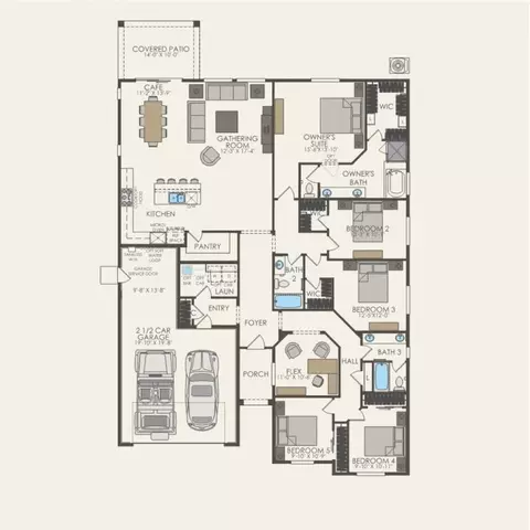Floorplan - 1024 Shadowgate Dr, Roseville, CA 95747 photo 1 of 1