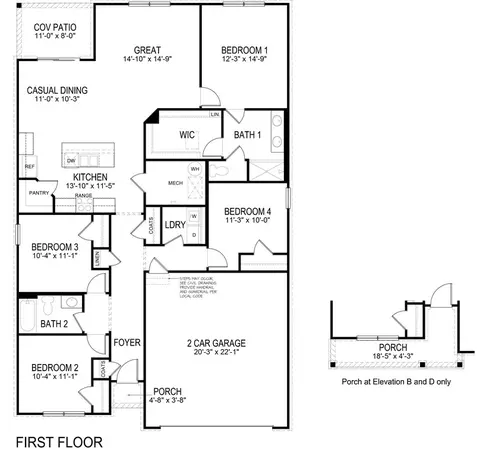 Floorplan - 610 Marcella Dr, Huntertown, IN 46748 photo 1 of 1