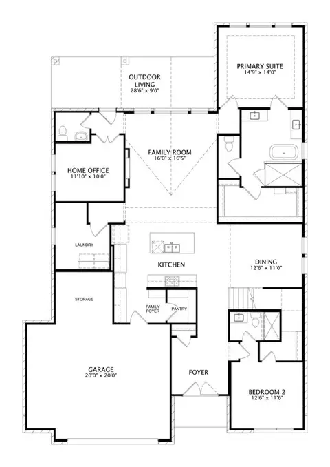Floorplan - 342 Silver Sage St, Conroe, TX 77304 photo 1 of 2