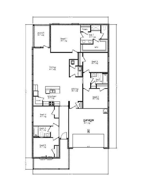 Floorplan - 1202 Dustin Aaron Ln, Baker, FL 32531 photo 1 of 1