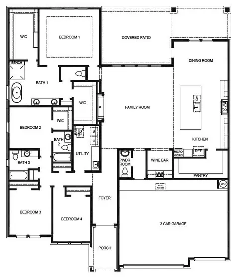 Floorplan - 205 Gousoulin Ln, Pinehurst, TX 77362 photo 1 of 1