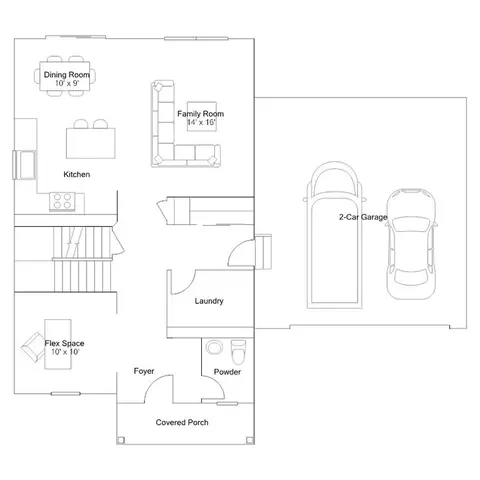 Floorplan - 17940 Hillside Dr, Lowell, IN 46356 photo 1 of 2