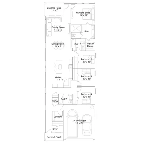 Floorplan - 3307 Mindfullness Dr, Clermont, FL 34714 photo 1 of 1