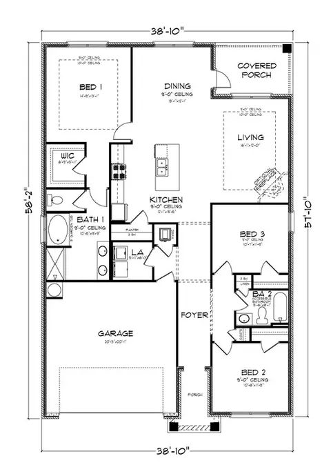 Floorplan - 1137 Relic Rd W, Mobile, AL 36608 photo 1 of 1