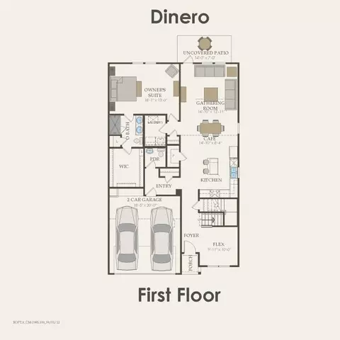 Floorplan - 932 Cherrystone Loop, Buda, TX 78610 photo 1 of 2