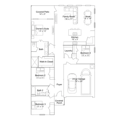 Floorplan - 433 Pathlight Psge, Lavon, TX 75173 photo 1 of 1