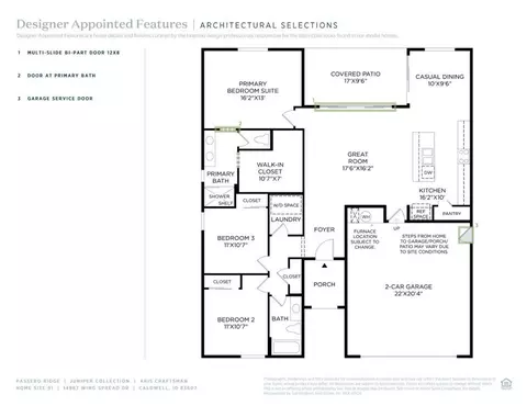 Floorplan - 14887 Wing Spread Dr, Caldwell, ID 83607 photo 2 of 2