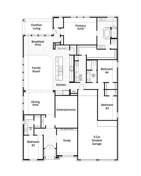 Floorplan - 325 Vale Run, Kyle, TX 78640 photo 1 of 1