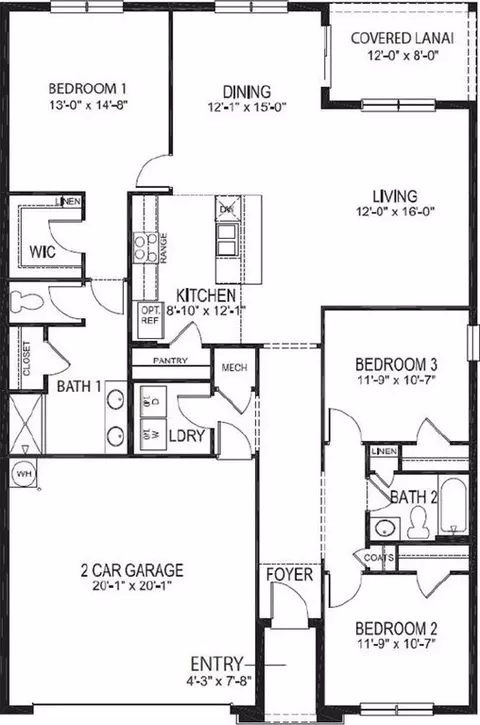 Floorplan - 5530 Savona Dr, Sebring, FL 33872 photo 1 of 2