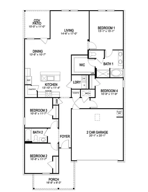 Floorplan - 40781 Cara Mae St, Slidell, LA 70461 photo 4 of 4
