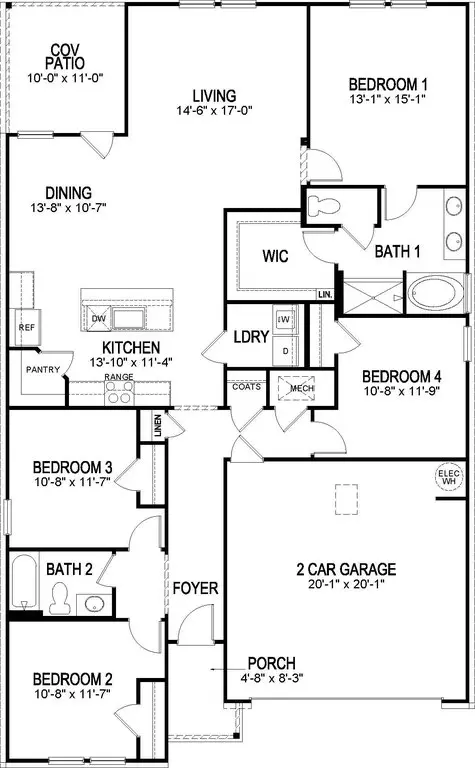 Floorplan - 40781 Cara Mae St, Slidell, LA 70461 photo 3 of 4