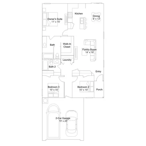 Floorplan - Claud Rd/overcup Dr, Eclectic, AL 36024 photo 1 of 1