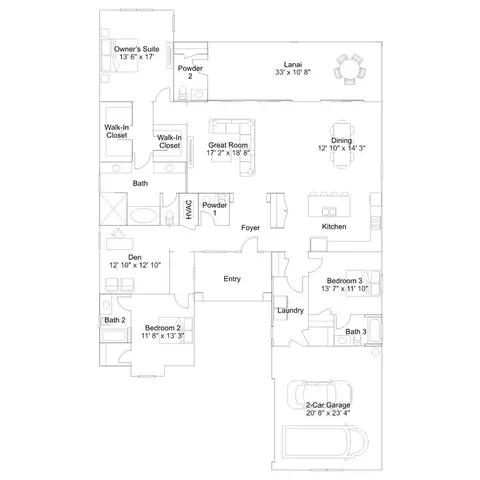 Floorplan - 20107 Everwood Dr, Estero, FL 33928 photo 1 of 1