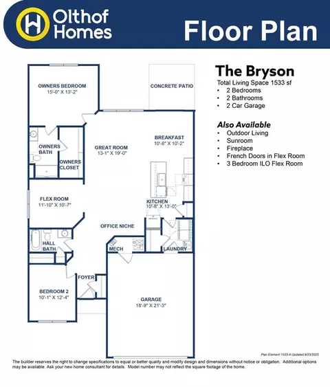 Floorplan - 2323 E 101st Ave, Crown Point, IN 46307 photo 1 of 1