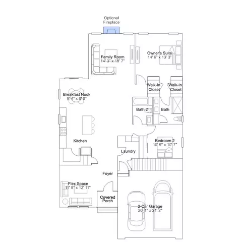 Floorplan - 2405 Greyfriar Loop, Middletown, DE 19709 photo 2 of 7