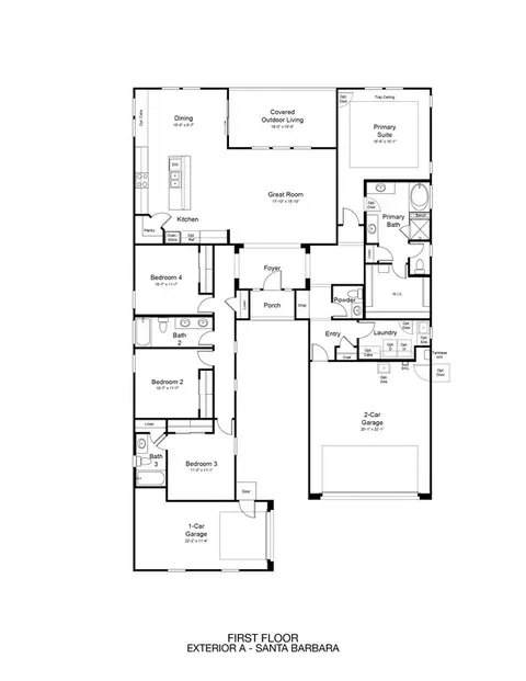 Floorplan - 1640 E Dew Drop Trl, Phoenix, AZ 85085 photo 1 of 2