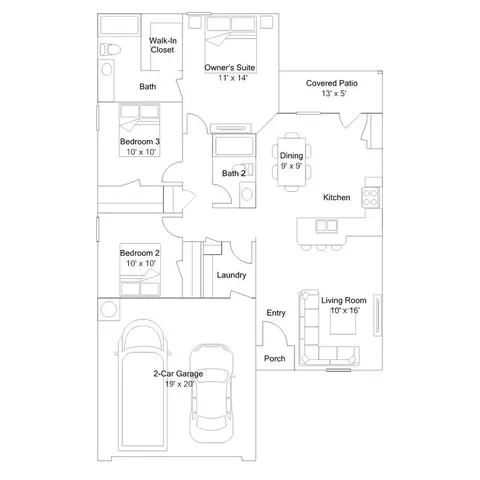 Floorplan - 634 Audrey Dr, Tuttle, OK 73089 photo 1 of 2