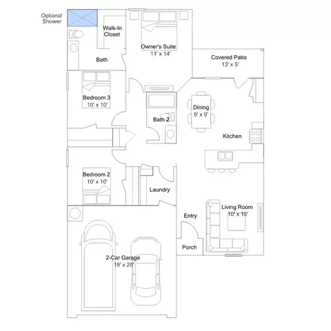 Floorplan - 634 Audrey Dr, Tuttle, OK 73089 photo 2 of 2