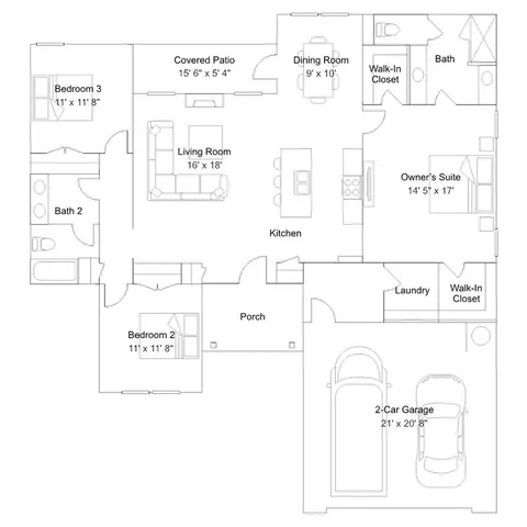 Floorplan - 152 Overton Dr, Perry, GA 31069 photo 1 of 1