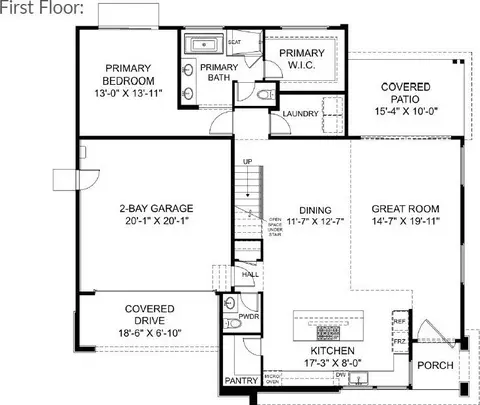 Floorplan - 14 Th St Bethany Home Rd, Phoenix, AZ 85014 photo 1 of 2